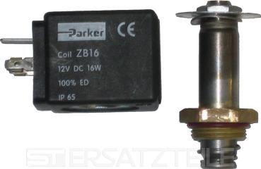 PARKER MAGNETVENTIL COIL ZB16 12V DC 16W 100%ED IP65 HUSKY 150, 200 / 300, 2000 - 3500