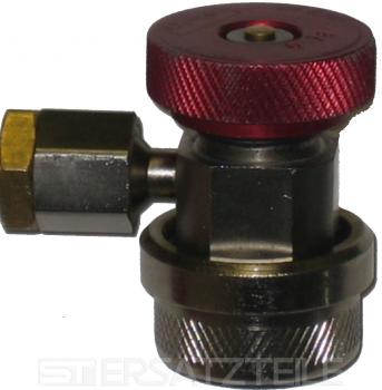 HP Service coupler, red, R134a