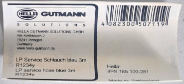 LP Service Schlauch, blau, 3m R-1234yf SAE J2888