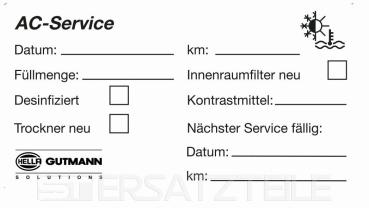 Service label German