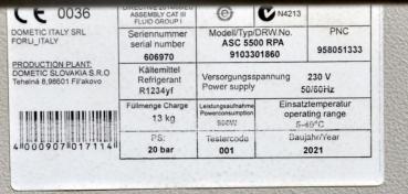 Klimaservicegerät Waeco ASC 5500 G RPA R1234YF VAS 581 001 Klimaanlage Analyse