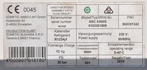 Waeco ASC 5300 G Klimaservicegerät R1234YF Servicegerät Klimaservice AirCon