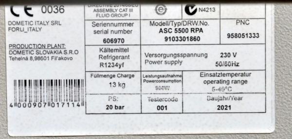 Klimaservicegerät Waeco ASC 5500 G RPA R1234YF VAS 581 001 Klimaanlage Analyse