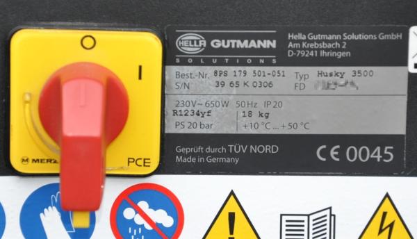 Klimaservicegerät HELLA GUTMANN HUSKY 3500 R1234yf Klima Wartung Aircondition