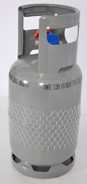 Kältemittel-Recycling-flasche 12,5 Liter mit Doppel-Ventilanschluss